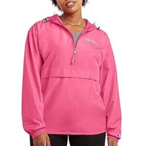 Packable Pullover Windbreaker Jacket Wind- Water-Resistant Hooded Raincoat